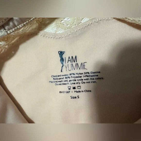 I Am Yummie 2 Pack Nude Lace Wireless Layering Camisole Women’s SMALL Cami NWOT - Picture 8 of 8